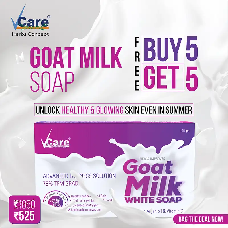 Nourishing Goat Milk Bathing Soap Bar - 125gm-Buy 5 Get 5 Free